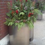 River North Chicago holiday planter